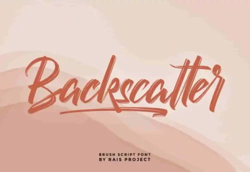 Backscatter Brush Font