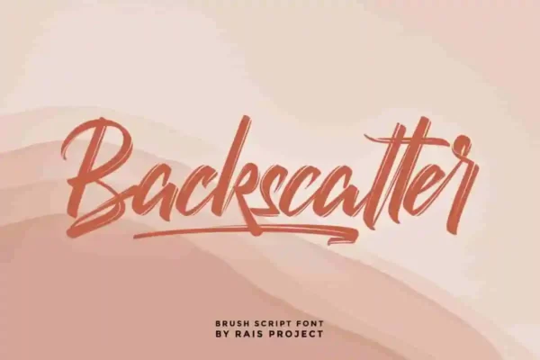 Backscatter Brush Font