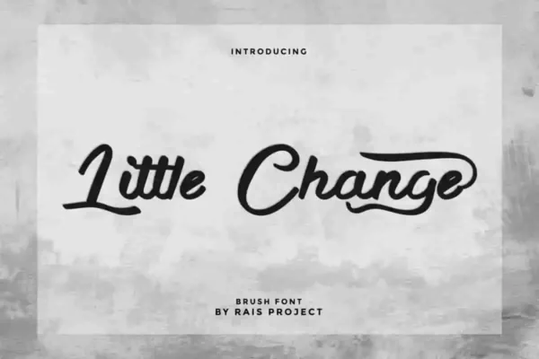 Little Change Brush Font