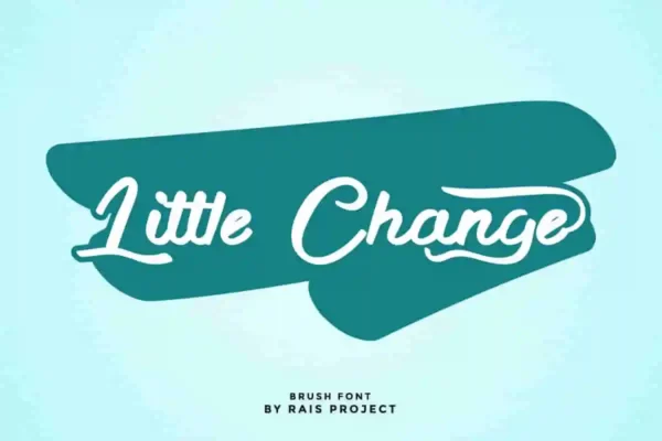 Little Change Brush Font - Image 2