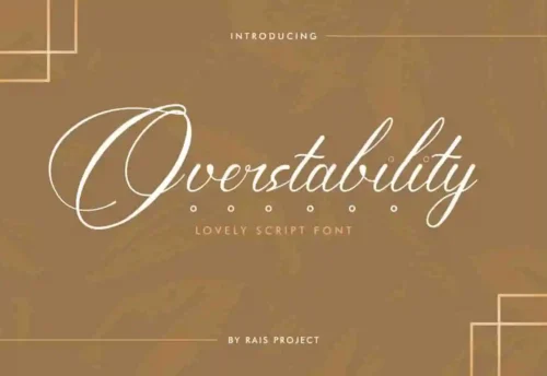 Overstability Handwriting Font