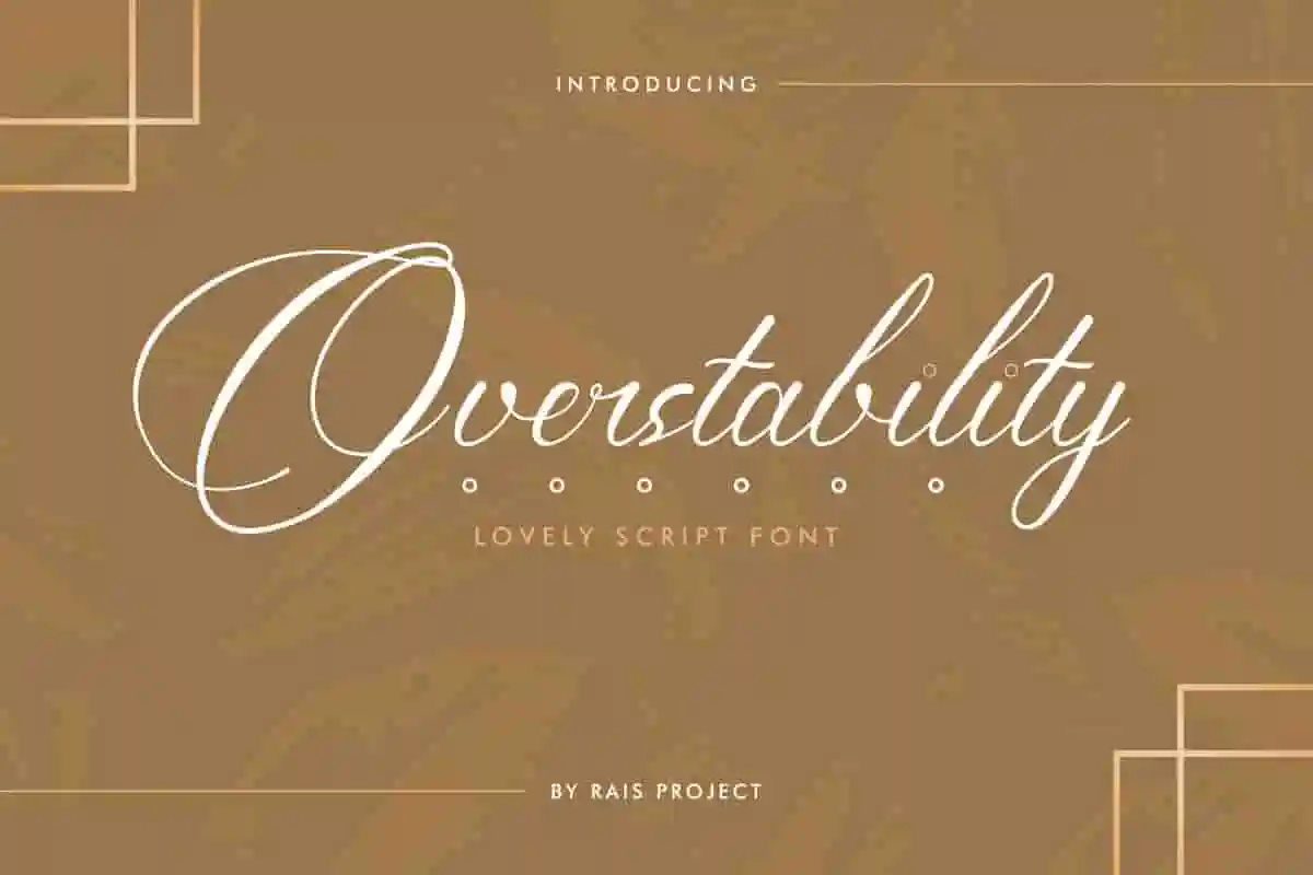 Overstability Handwriting Font