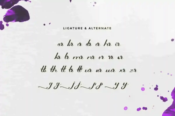 Ustopia calligraphy Font - Image 4
