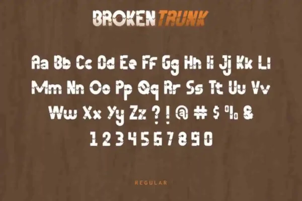 Broken Display Trunk Font - Image 8