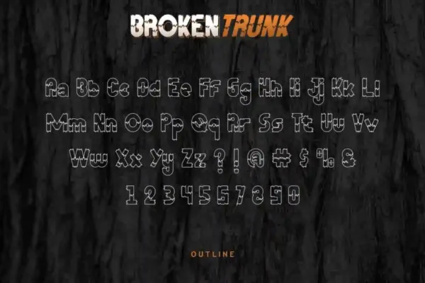 Broken Display Trunk Font - Image 6