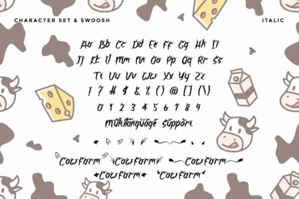 Cow Farm Display Font - Image 6
