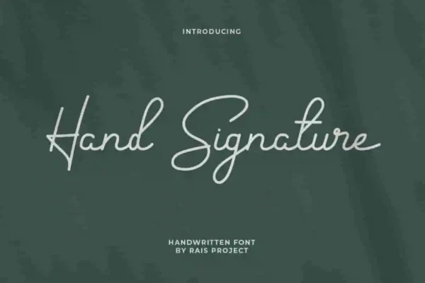 Hand Signature Font - Image 8