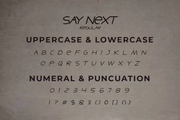 Say Next Sans Serif Font - Image 5