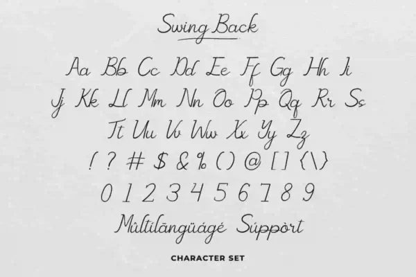 Swing Back Handwriting Font - Image 7