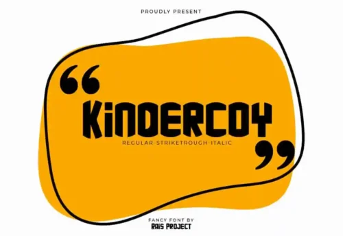 Kindercoy Sans Serif Font
