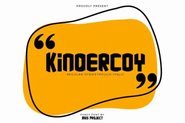 Kindercoy Sans Serif Font