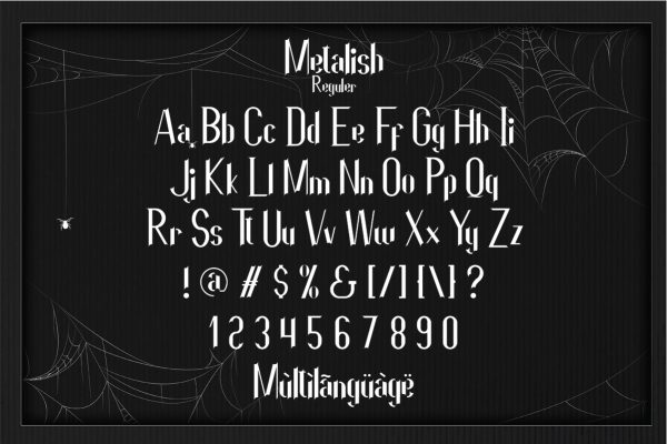 Metalish Horror Font - Image 4