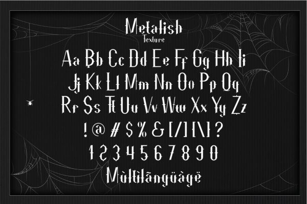 Metalish Horror Font - Image 7