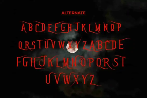 Vampire King Sans Serif Font - Image 2