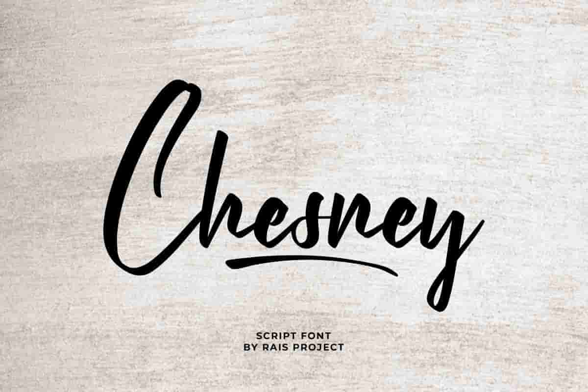 Chesney Calligraphy Font