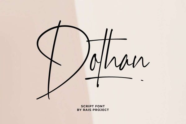 Dothan Signature Font