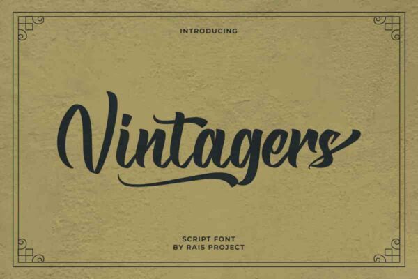 Vintagers Brush Font - Image 10