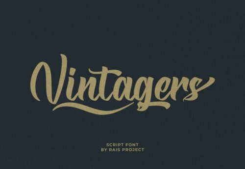 Vintagers Brush Font