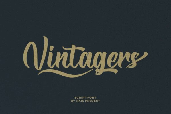 Vintagers Brush Font