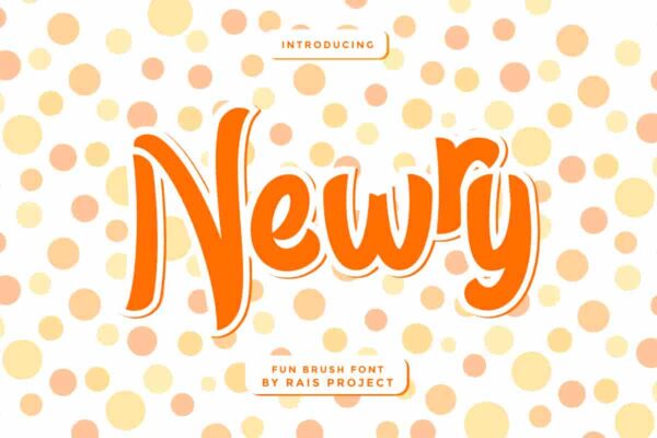 Newry Fun Brush Font