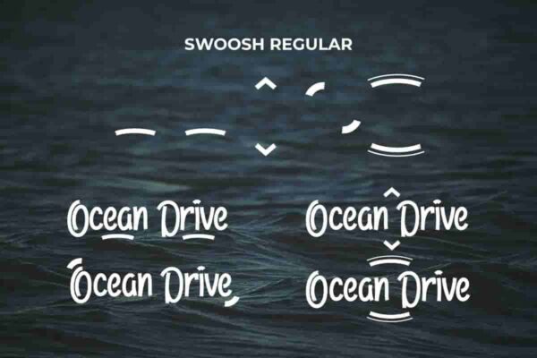 Ocean Drive Brush Font - Image 7