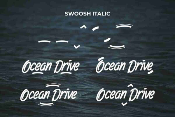 Ocean Drive Brush Font - Image 5