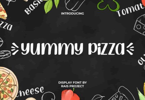 Yummy Pizza Display Font
