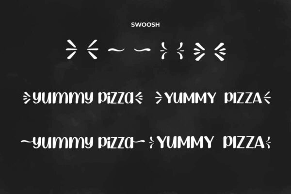 Yummy Pizza Display Font - Image 7