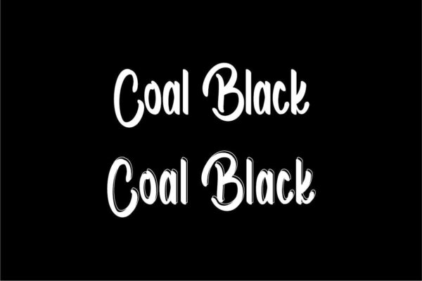 Coal Black Shadowed Brush Font - Image 9