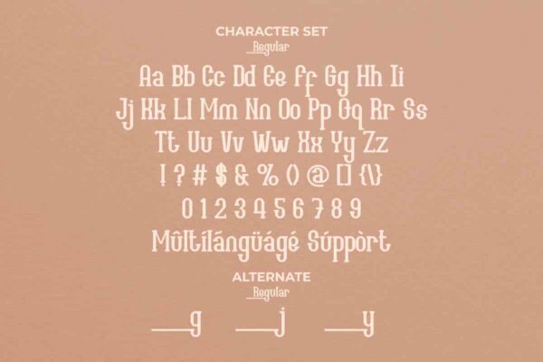 Maybury Serif Font - Image 3