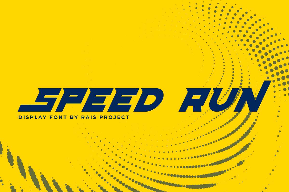 Speed Run Font by RaisProject · Creative Fabrica