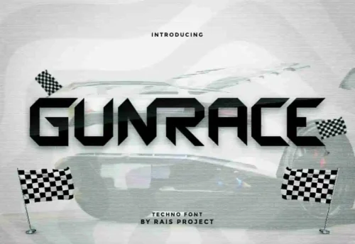 Gunrace Display Font