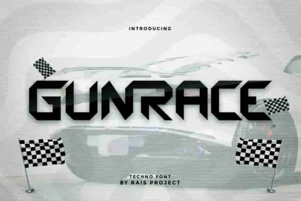 Gunrace Display Font