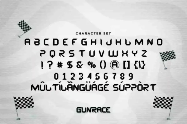 Gunrace Display Font - Image 5