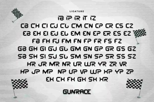 Gunrace Display Font - Image 7