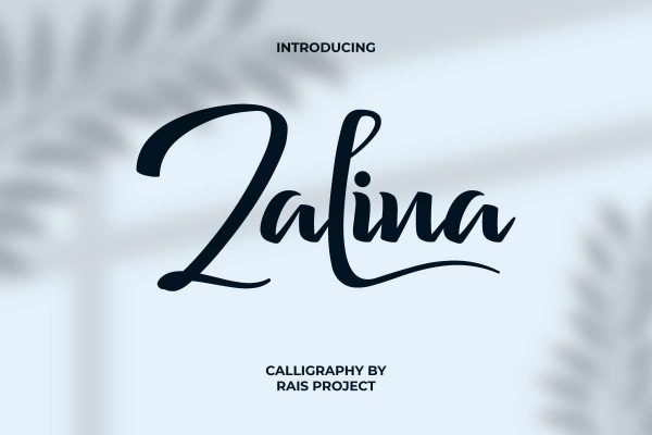 Zalina Calligraphy Font