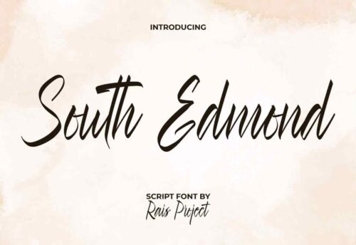 South Edmond Font Calligraphy