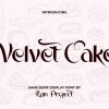 Velvet Cake Font
