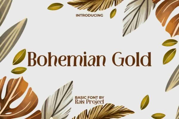 Bohemian Gold Font