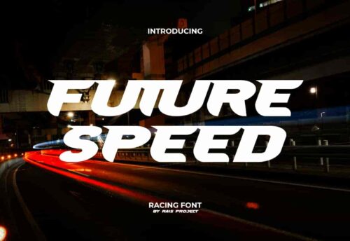Future Speed Display Font