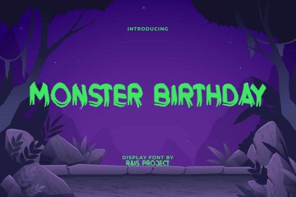 Monster Birthday Font