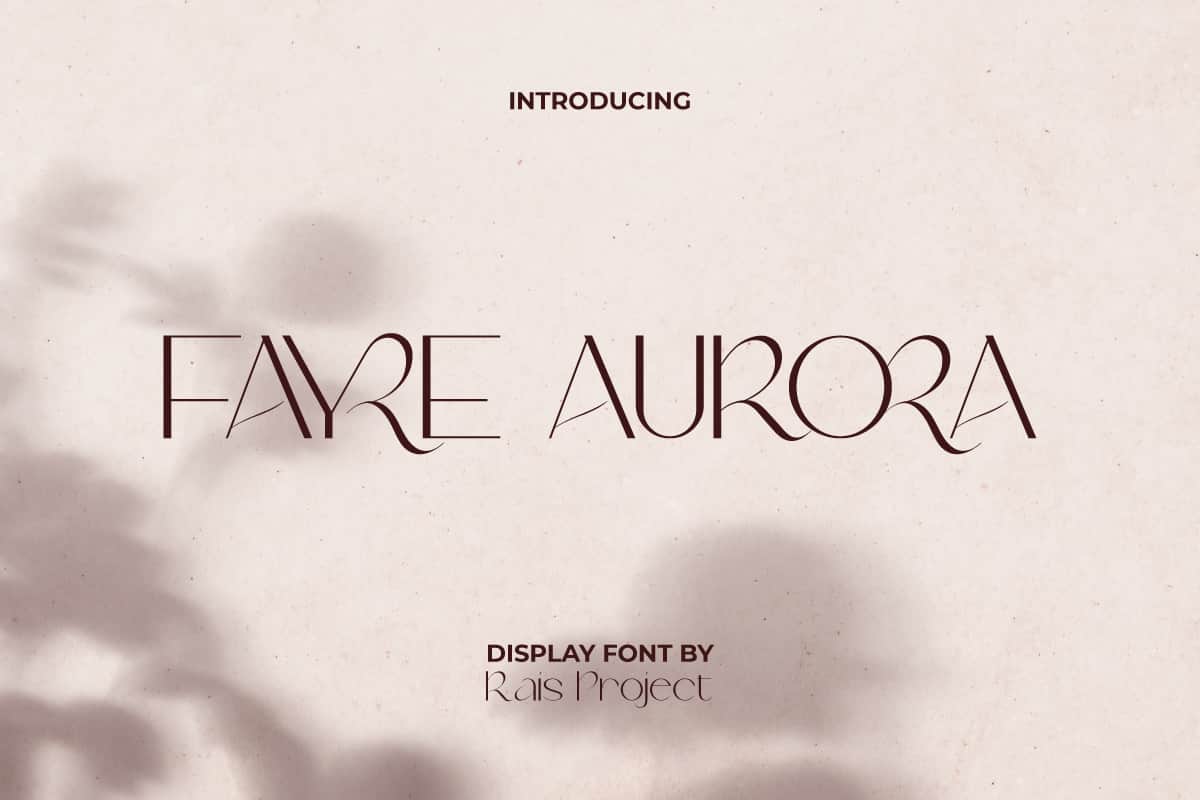 Fayre Aurora Display Font