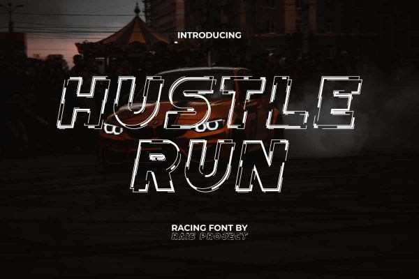 Hustle Run Font - Image 9