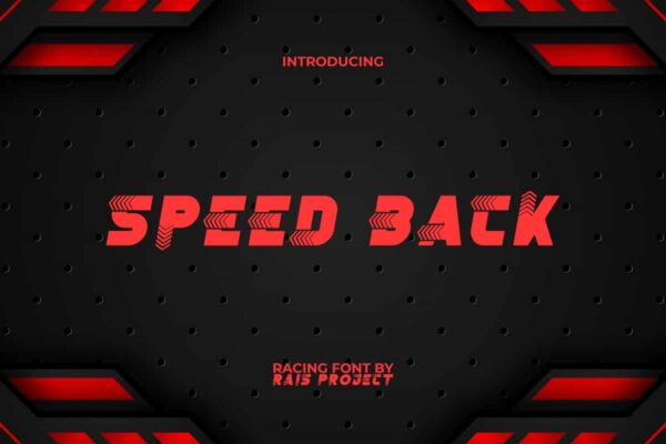 Speed Back Display Font - Image 9