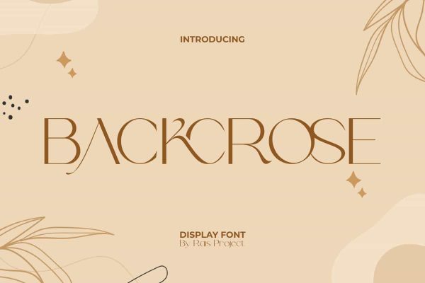 Backcrose Font