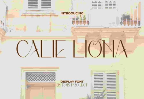 Calie Liona Display Font