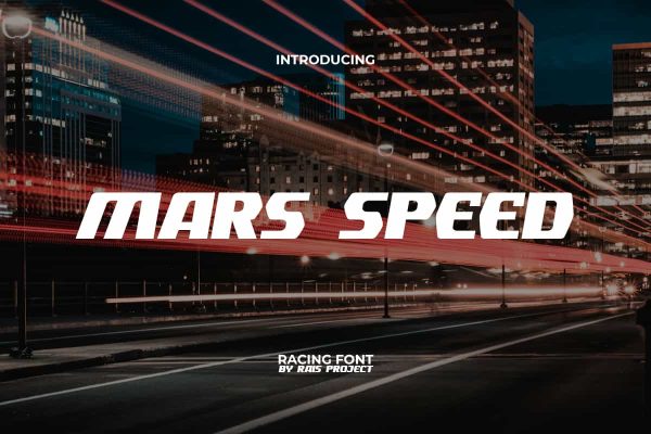 Mars Speed Font