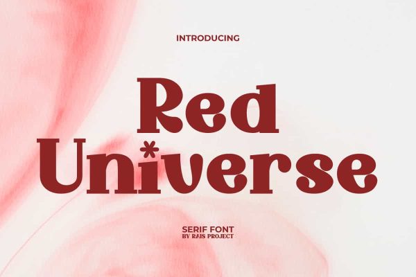 Red Universe Font - Image 9