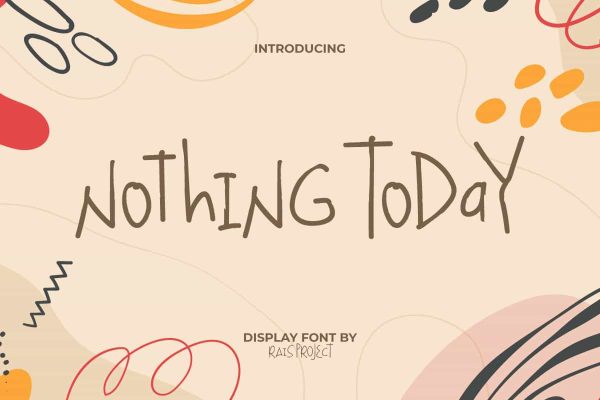 Nothing Today Font - Image 9