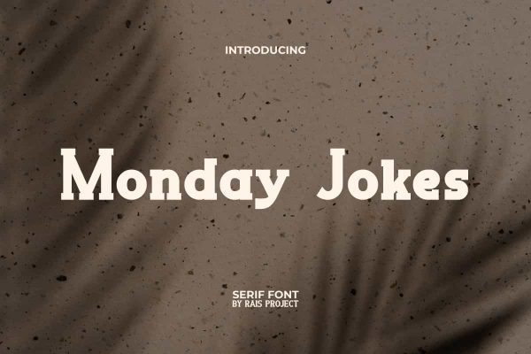 Monday Jokes Font
